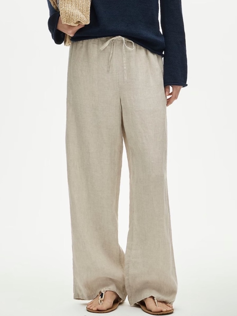 ⛱️J. Crew - Flax Soleil Linen Pants - 2X